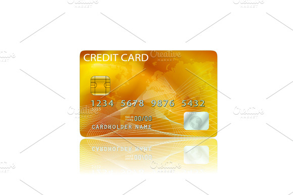 Credit Card Icon Isolated on White preview 4
