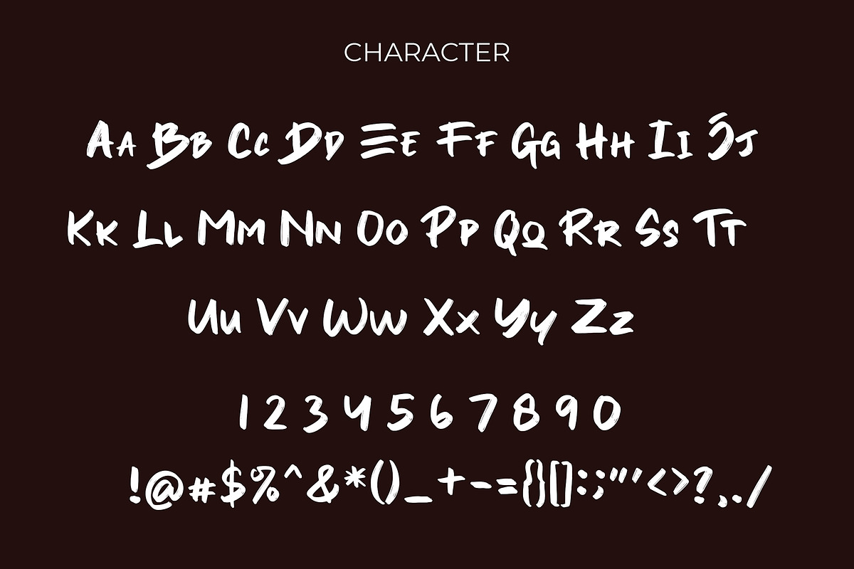 Yesto Dower Brush Font preview 3