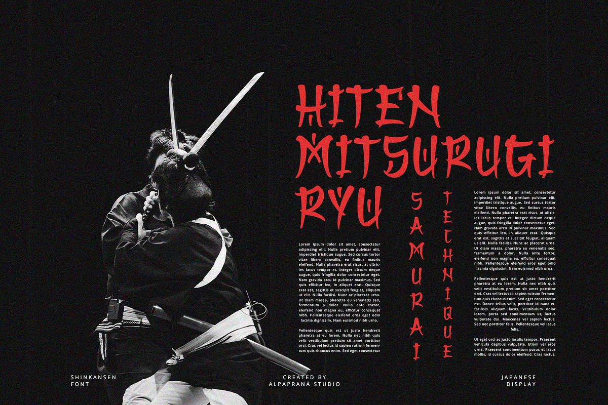 Shinkansen - Display Font, a Script Font by Alpaprana (Photo 3 of 9)