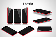 iPhone 8 Red Mockups, an iPhone Mockup by RadekBroz (Thumbnail 4 of 4)