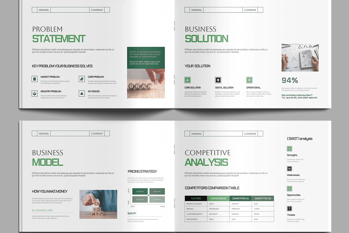 Modern Business Plan Template Design, a Brochure Template by MightyDesign (Photo 4 of 8)