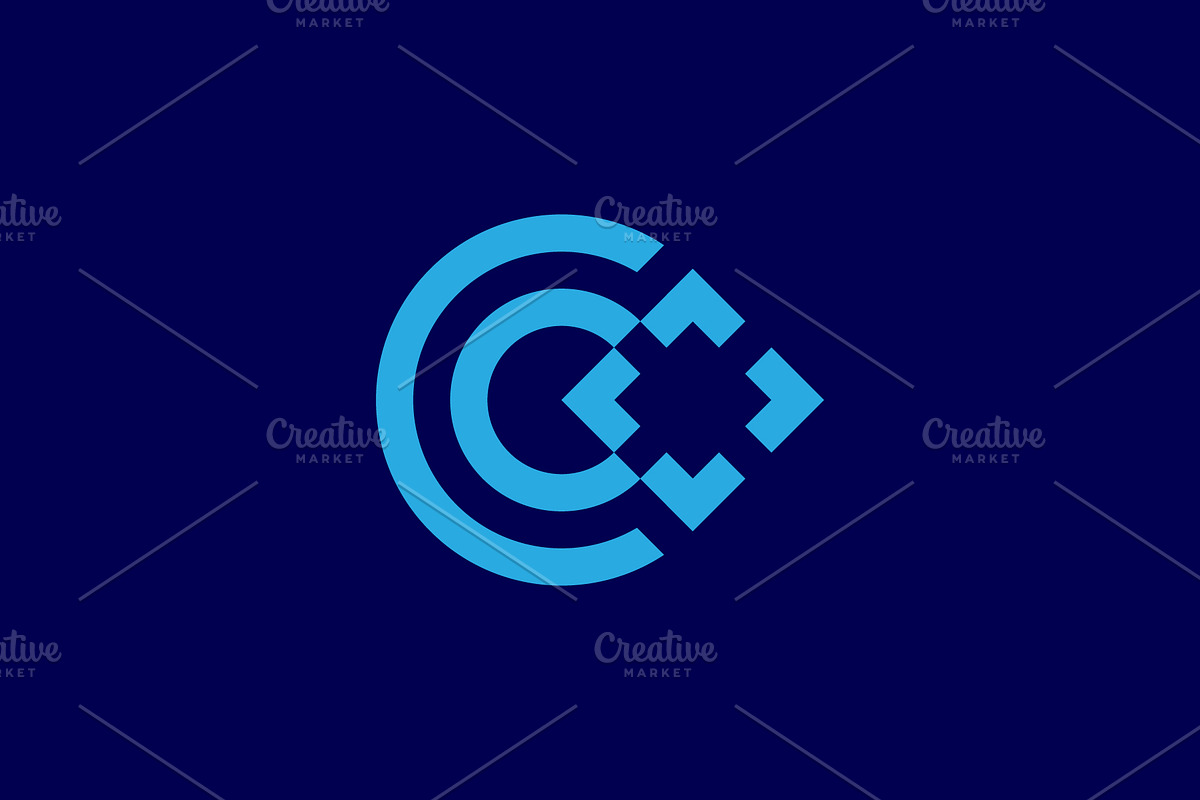letter C coding logo., a Branding & Logo Template by Rasagama Studio
