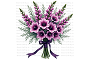 Foxgloves Stems and Flowers, a Decorative Illustration by Bloom Craft Creations (Thumbnail 10 of 11)