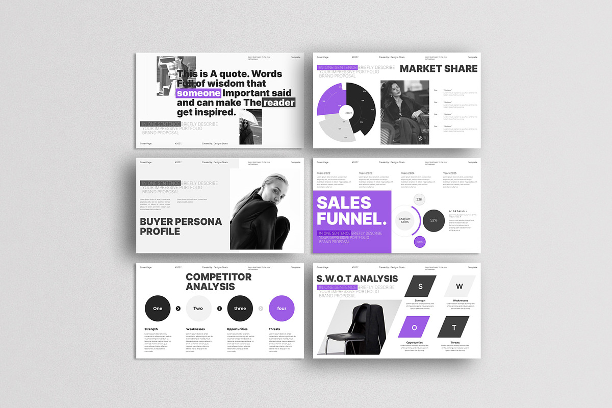 Marketing Plan Presentation Template, a Presentation Template by Creative-Work (Photo 5 of 7)
