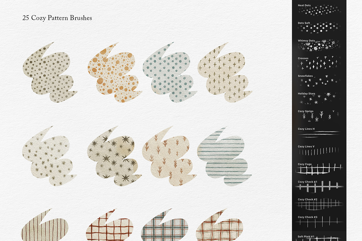 Procreate Brushes - Pattern Brushes, a Brush Add-On by Jenny Quince (Photo 9 of 9)