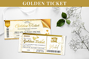 Editable Golden Ticket Canva Design, an Invitation Template by Snapybiz (Thumbnail 2 of 10)
