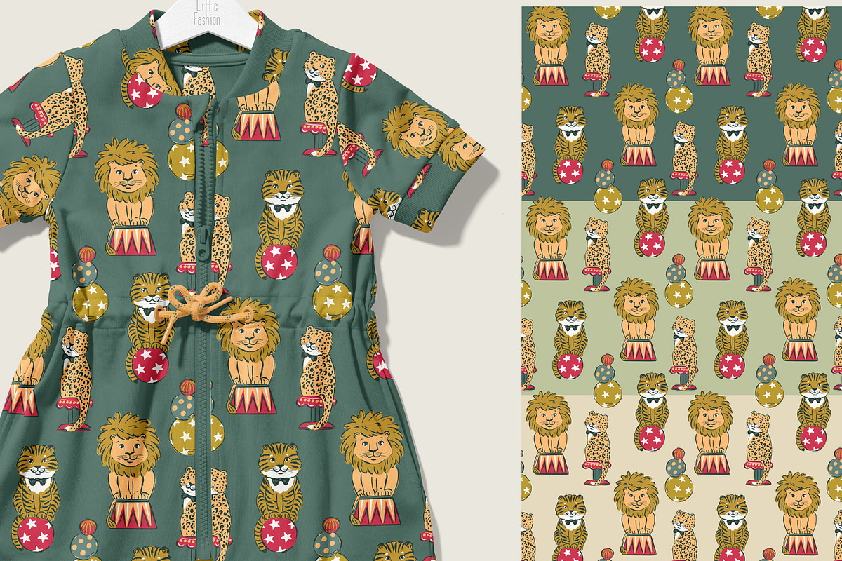 Incredible Circus, a Pattern Graphic by HannaSymo (Photo 7 of 11)
