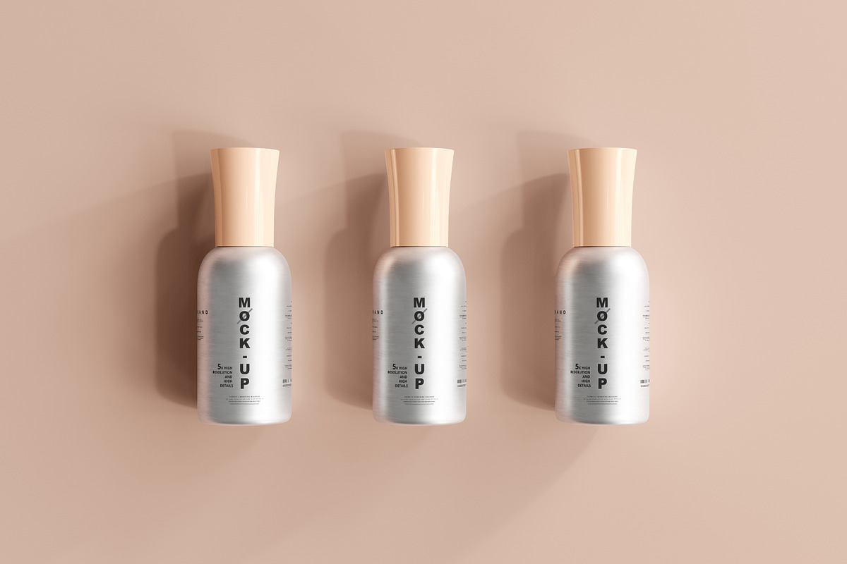 Aluminum Cosmetic Mockup Bundle, a Cups & Container Mockup by pmvch (Photo 150 of 206)