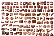 Watercolor Chocolate Dessert Clipart, a Food Illustration by Stellalunarts (Thumbnail 2 of 14)