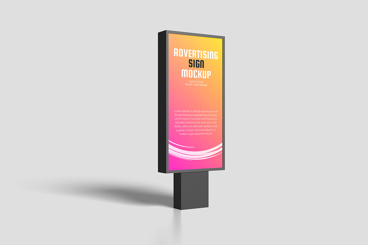 Advertising Sign Mockup, an Advertising Mockup by Graphicell (Photo 4 of 5)