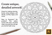 ZenPattern Mandala Creator for Ai, a Plug-in Add-On by Drifter Studio (Thumbnail 3 of 6)