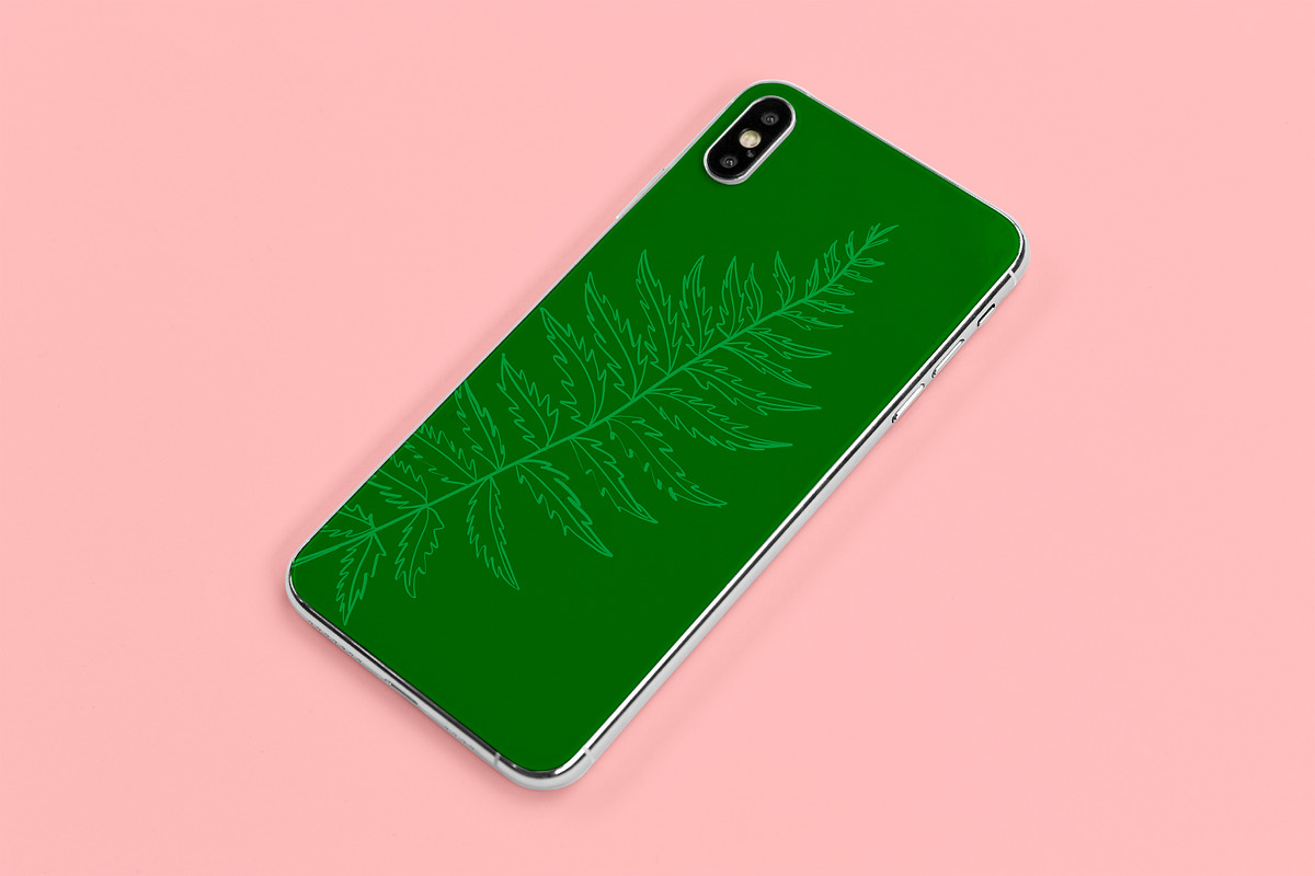 Hand Drawn Line Art Leaves, a Decorative Illustration by Digital Studio (Photo 9 of 9)