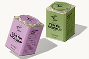 Tea Tin Mockup, a Packaging Mockup by Permadi Creative (Thumbnail 2 of 5)