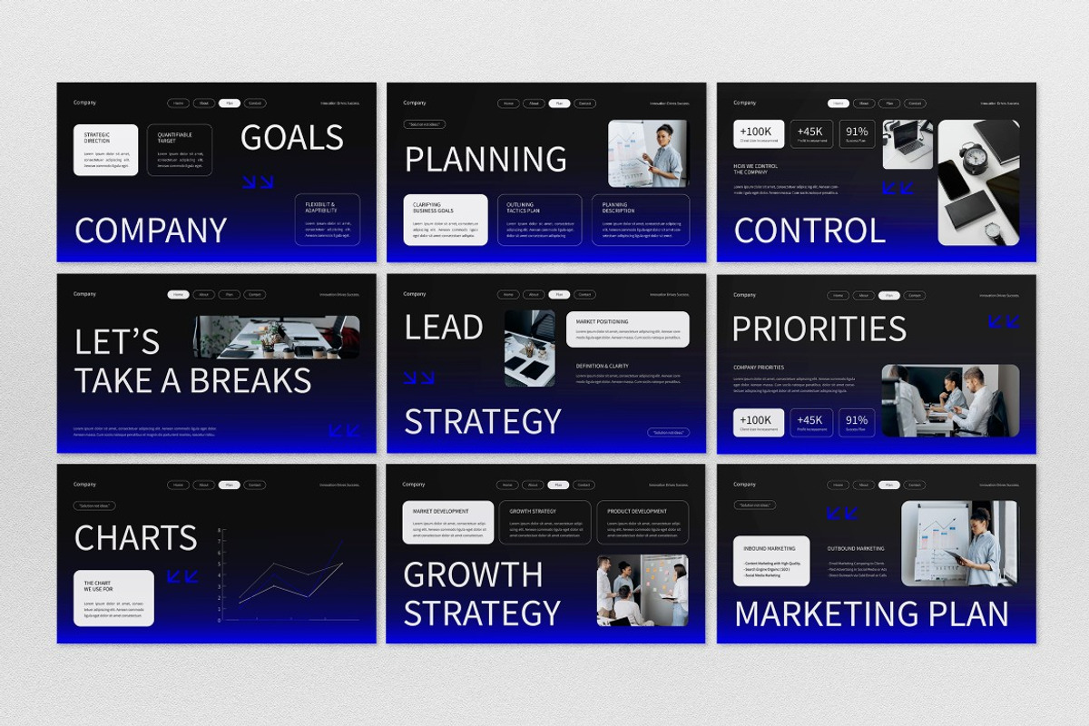Agency Business Plan Google Slide, a Presentation Template by graphicook (Photo 3 of 5)