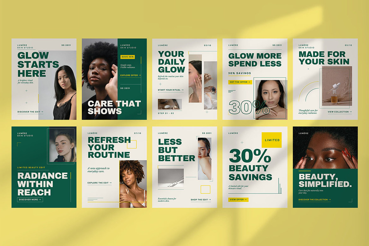 Skincare Beauty Social Media, a Social Media Template by Pitchlook.Studio (Photo 2 of 3)