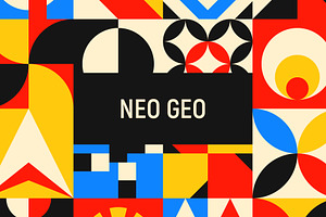 Geometric Shapes Dots Construction, a Pattern Graphic by Neo Geo
