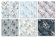 Winter Frost Garden Seamless Pattern, a Texture Graphic by Dream Creation (Thumbnail 6 of 7)