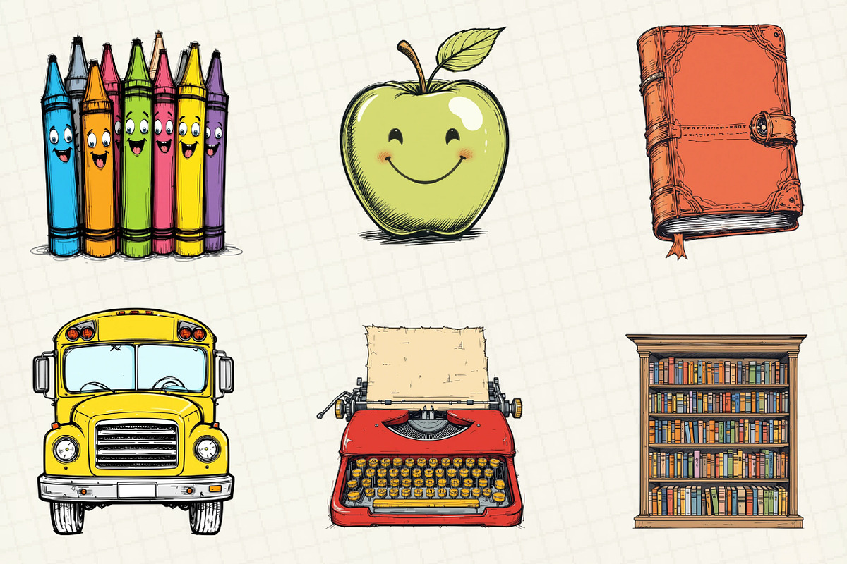 Back To School Sublimation Clipart, an Illustration by OK Design (Photo 4 of 5)