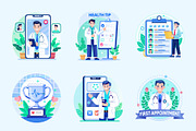 Doctor Illustration Art Set, a Healthcare Illustration by Brickclay (Thumbnail 8 of 9)
