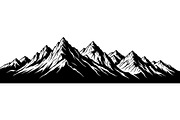 Mountain Landscape Silhouette, a Decorative Illustration by Designer_Momina (Thumbnail 10 of 19)
