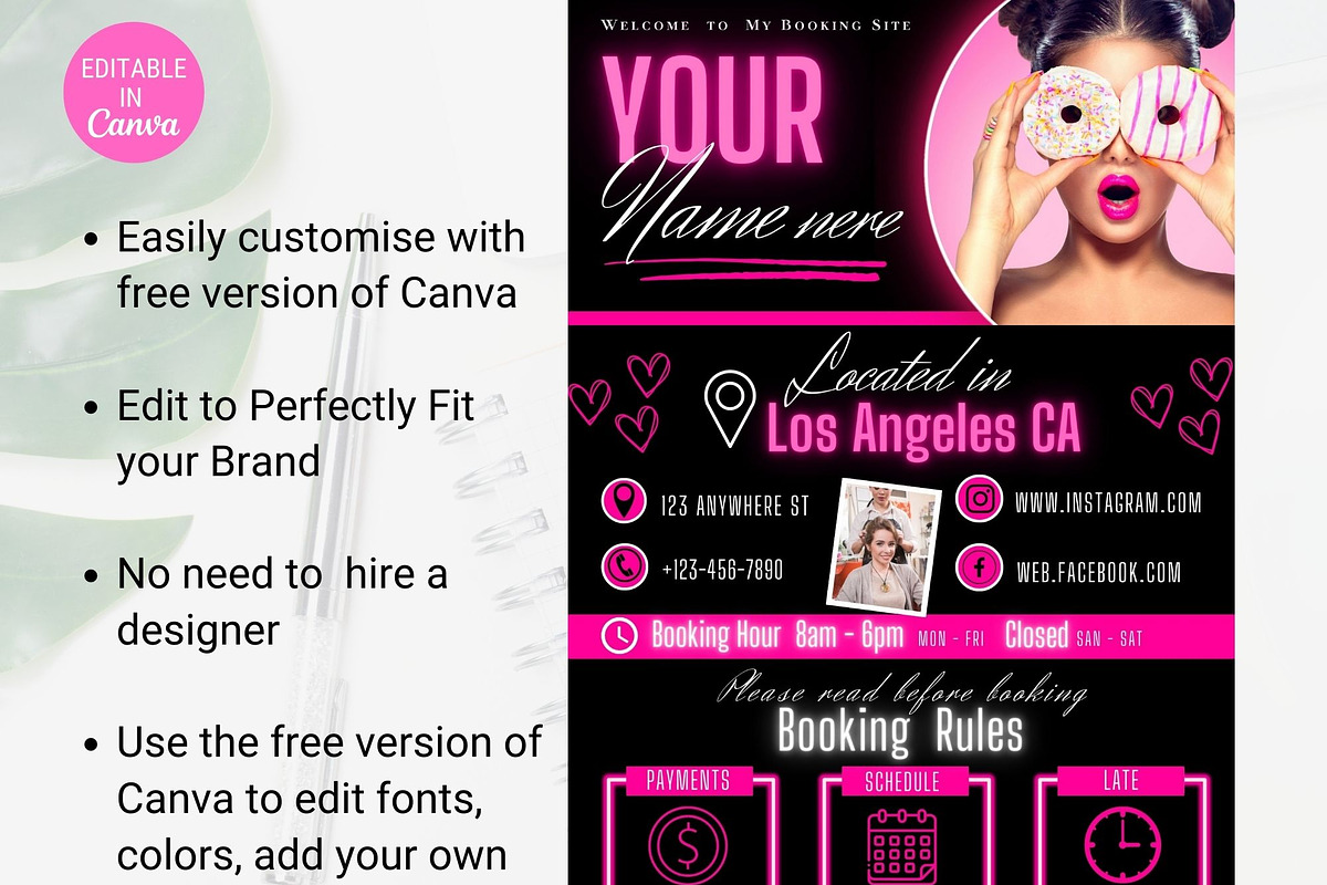 Acuity Scheduling Template, a Websites & App Template by TimCanvaTemplate (Photo 3 of 5)