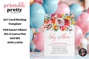 Balloon Card Mockup PSD 5x7, a Product Mockup by Printable Pretty Studio (Thumbnail 3 of 7)