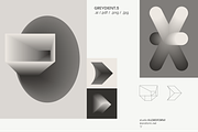 Greydient 5 - Blend Objects, an Object Graphic by kloroform (Thumbnail 4 of 14)