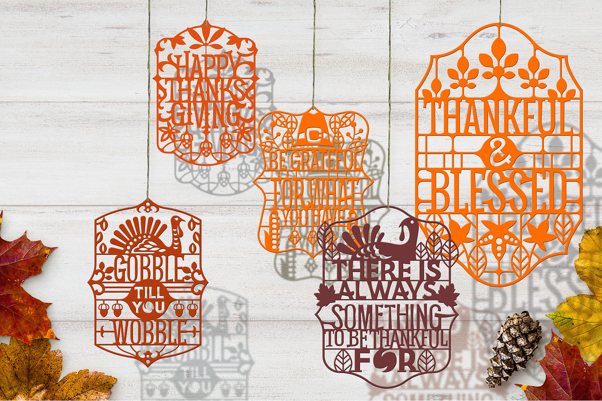Bundle of Autumn Cutting File, a Decorative Illustration by defarmerdesign (Photo 3 of 3)