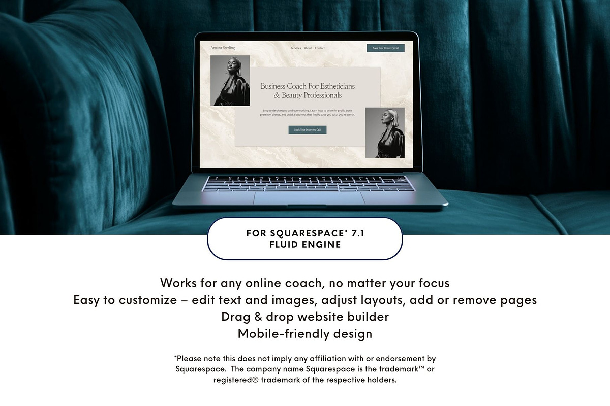 Squarespace Template for Coach preview 3