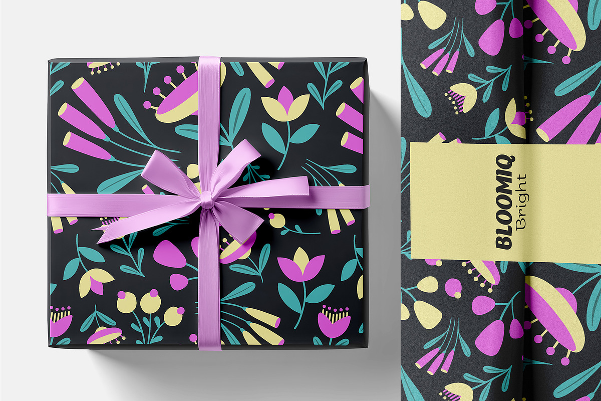Bright Retro Floral Pattern Set, a Pattern Graphic by Asya Melkonyan Patterns (Photo 9 of 16)