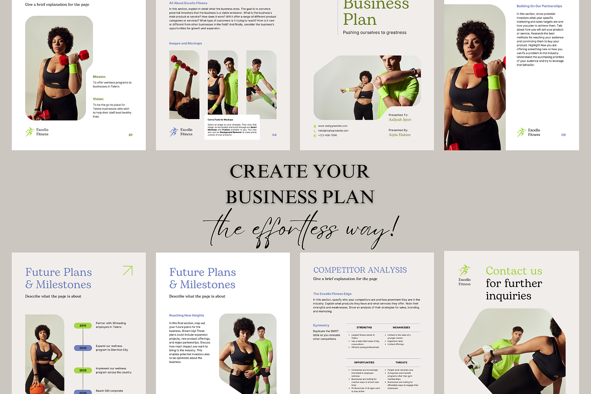 18 Pages Minimal Business Plan, a Print Template by TheSimplySereneShop (Photo 1 of 8)
