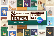 Eid-al-Adha Post & Story Pack-Canva, a Social Media Template by Allies Interactive (Thumbnail 1 of 4)