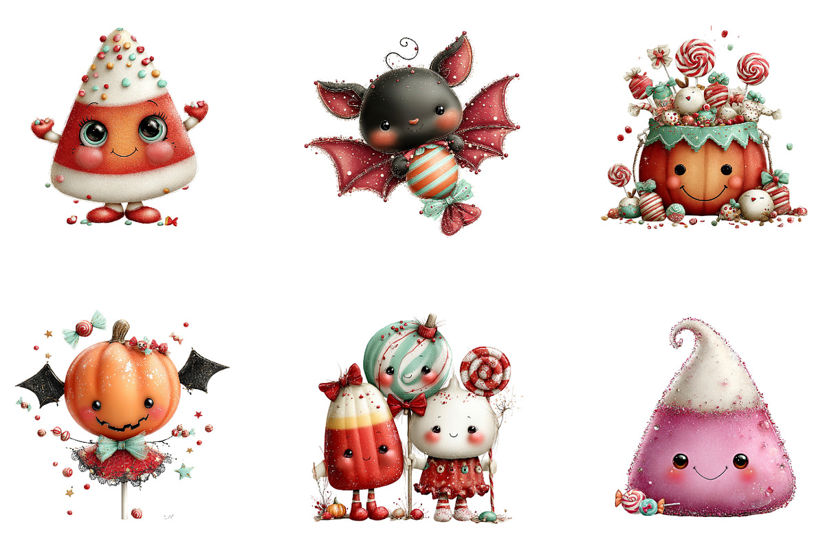 Halloween Candy Clipart, a Seasonal Illustration by CreationArt (Photo 2 of 5)