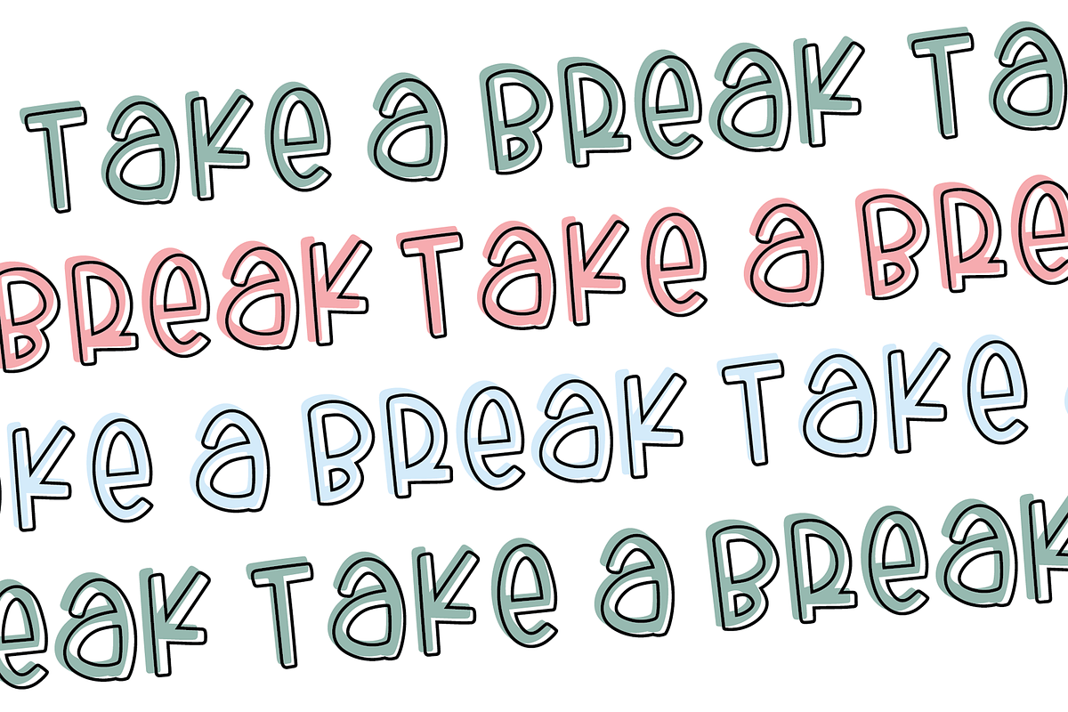 SPRING BREAK Sans Serif Outline Duo preview 4