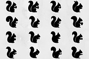 Squirrel Silhouette SVG, an Animal Illustration by newminddesign (Thumbnail 1 of 3)