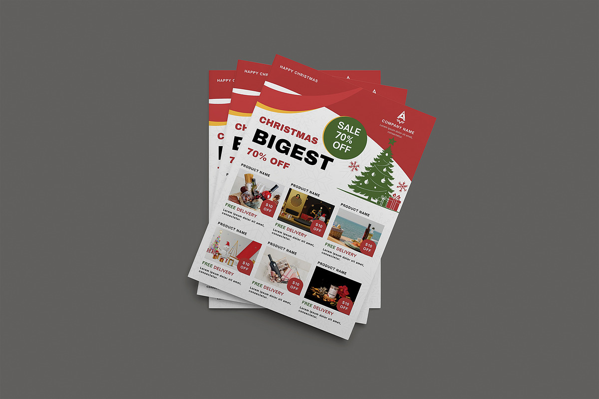Christmas Products Flyer Template, a Flyer Template by Design Zone (Photo 3 of 6)
