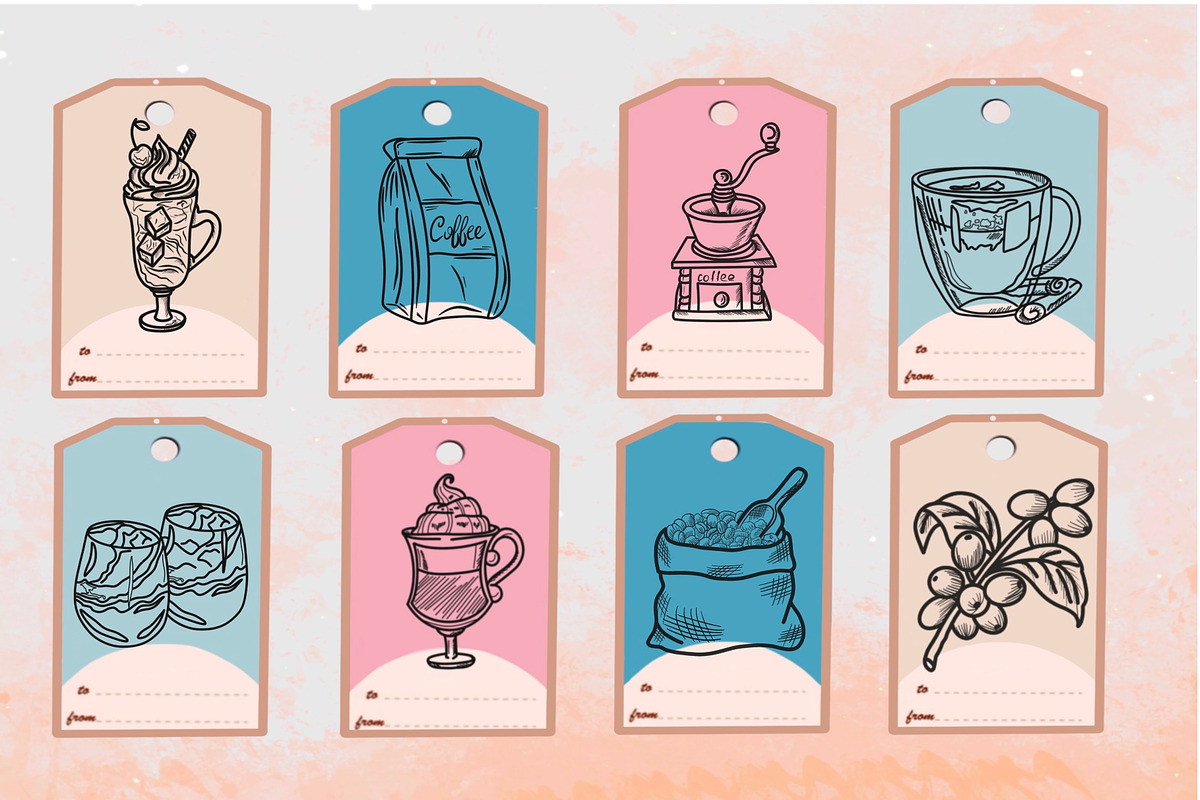 Coffee Digital Stamps, a Graphic by Favorites_Art (Photo 15 of 15)