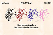 Whimsical Berry Fruit Bundle SVG PNG, a Food Illustration by Marie T (Thumbnail 31 of 36)