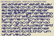 Radically Changed - Futuristic Font, a Sans Serif Font by 177Studio (Thumbnail 7 of 8)