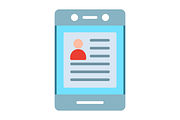 Online Resume Flat Icon, a Duotone Icon by Pexelpy (Thumbnail 2 of 2)