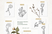 89 LINE ART FLOWER ILLUSTRATIONS, an Illustration by Katerina Osa (Thumbnail 3 of 10)