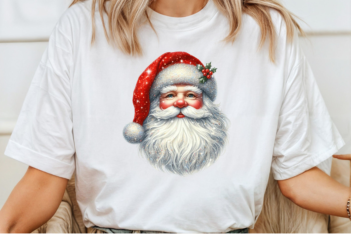 Glitter Christmas Santa Claus, an Illustration by Pixels.Craft (Photo 7 of 7)