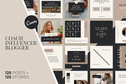 Instagram Creator for Coach Canva, a Social Media Template by Design District (Thumbnail 1 of 33)