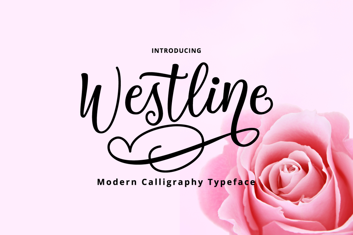 Westline - Modern Script Typeface, a Script Font by tebaltipislab (Photo 1 of 10)