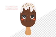 Cute Ice Cream Illustration, a Food Illustration by ⋒DesignECShop⋒ (Thumbnail 2 of 3)