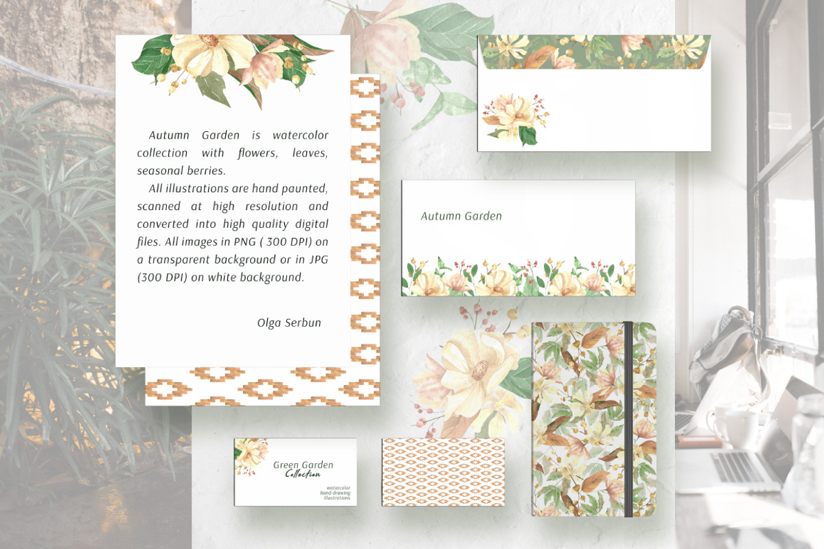 Autumn Garden Watercolor Collection, a Texture Illustration by OlgaSerbun (Photo 3 of 7)