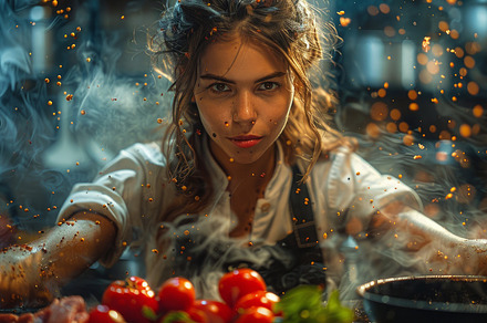 chef in the kitchen, a Photo by Pictures for you!!!!!!!!!