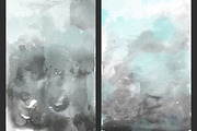 Mint & Charcoal Watercolors, a Texture Graphic by M. by mprintly (Thumbnail 2 of 6)