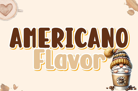 AMERICANO Flavor - Handwritten, a Handwritten Font by Charmingbear59.design