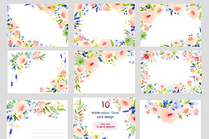 Watercolor Floral DIY Pack